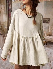 Vintage Look Free Long Maxi magnolia Style bohemian Maxi Dress Anthropologie L