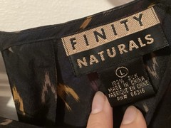 Vintage FINITY Naturals Brown 100% Silk Maxi Dress Size L