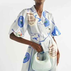 NWOT Oroton Picnic Print Silk Midi Wrap Dress AU/UK 12 US 8 RRP $649