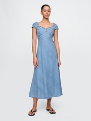 Women&rsquo;s Gap M Medium Denim Maxi Dress Medium Wash NWT! #731349
