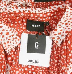 Object Collection Printed Button Midi Dress Long Sleeve NWT Medium M 38