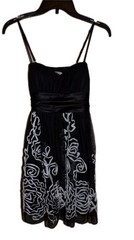 NEW Speechless Dress Size Small Juniors Black White Mesh Layered Sleeveless NWT
