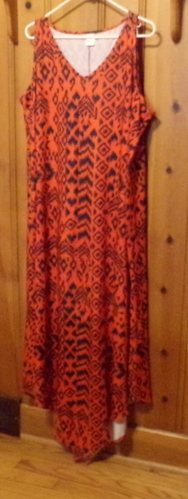 NO NAME BRAND PATTERN LONG DRESS