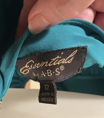 ABS ESSENTIALS— MODEST SWIMWEAR Maxi Nylon Beach Boating Swim Dress sz 12
