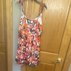 Pink Lily Women&rsquo;s 3XL Plus Floral Short Sundress Sleeveless Strappy Scoop