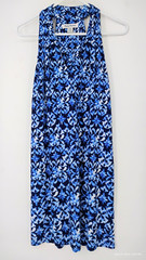 Tommy Bahama Sandy Floral Fresco Halter Dress UPF 30 Build in Bra Size Small