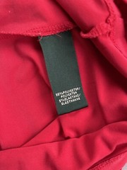 LRL RALPH LAUREN Dress 10 Red Date Night Sexy Romantic Valentines Day Ruched