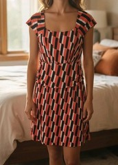 Bisou Bisou Bodycon Dress Womens 4 Ruched Stretch Cap Sleeve Lined