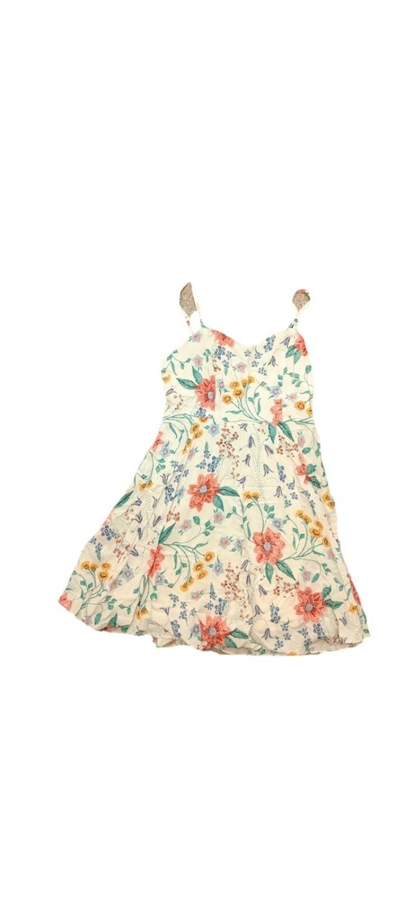 Old Navy Colorful Floral Lined Sundress Spaghetti Strap Elastic Back Size Large