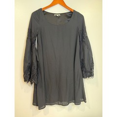 Charlotte Russe Womens Dress XS Whimsigoth Grunge Y2K Bell Sleeve Witchy