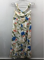Grace Karin Women&rsquo;s White Floral Print Halter Criss Cross Neck Dress Sz S NWT