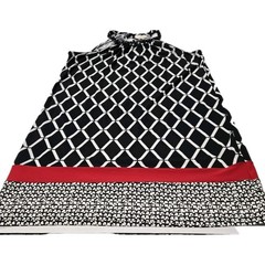 Black,white,red Summer Sun Dress, Coverup Size Medium Prelude Brand