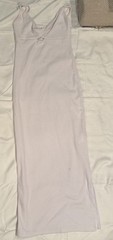 Roxy Women&rsquo;s White Ribbed Full Slip XS 95% Rayon 5% Spandex Wireless