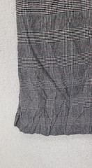 Banana Republic Dress Womens 8 Gray Plaid Wool Blend Sheath Short Sleeve Career