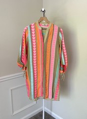 Devotion Twins ANTHROPOLOGIE Multi Color Boho Beach Cotton Dress Women’s Small