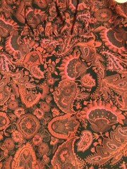 Positive Attitude Women Vintage Paisley Sleeveless Square Neck Dress Sz 14