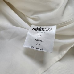 Odd Muse Womens The Ultimate Muse Pearl Dress Size XL White Square Neck Bridal