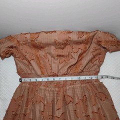 Floral Gingham Embroidered Modern Prairie Dress Cottagecore Feminine Flowy Sz S
