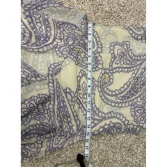 Signature by Robbie Bee Ivory and Lavender Paisley High-Low Dress