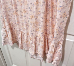 Arizona Jean Co Peach Floral Dress Juniors XL