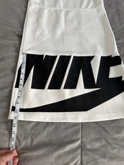NIKE SPORTSWEAR Black & White Logo Athletic Leisure Jersey Dress X-Small