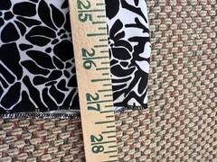 B/W Floral Dress Sleeveless Fit & Flare Stretchy A‑Line Knee Length Sz L Beachy