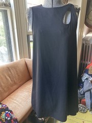 Opening Ceremony Asymmetrical Shift Dress Size 2 Black Cut-out Minimalist EUC