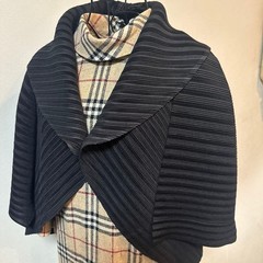 Burberry Nova Check Dress L (40) Beige High Neck Three Quarter Sleeve Auth