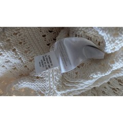 Old Navy Womens Crochet Sweater Dress Creme de la Creme Off-White Midi Large L
