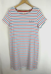 JOULES Women&rsquo;s Striped Riviera 100% Cotton Jersey Dress HARDLY WORN, Size UK 18!