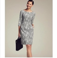 M.M. Lafleur The Etsuko Dress in Crackle Size 2 Pencil Knee Length