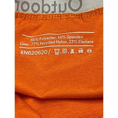 Outdoor Voices Court Dress Skort Women Medium Orange Cutout Activewear Tennis