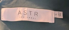 ASTR The Label M/L NWOT Emporia Tiered Aqua Midi Dress Dramatic Front Slit