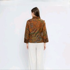 Women&rsquo;s Batik Blouse BINAR Dobby Premium Batik Exclusive Special Laseman Premium