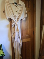 NWT Fashion Nova Maxi Button Up Dress With Belt