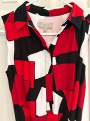 Hobbs Color Block Size 2 Dress, Midi