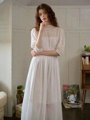 Olivia Lace Panel White Dress Size Medium