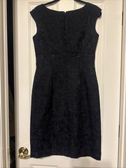 Eliza J Black sleeveless brocade cocktail dress SZ 6