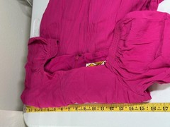 Maeve Anthropologie Dress Womens US 2 Pink Raspberry Faux Wrap Vacation Summer