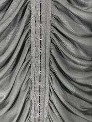 Fiestar Bodycon Ruched Dress Hook & Eye Closure Women’s L Black