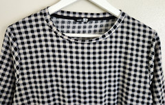 Womens Pep & Co Gingham Check Long Sleeved Smock Dress Size 12