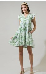 Sugarlips Kiany Floral Marlan Ruffle Dress Size XL