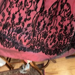 SCOTT MCCLINTOCK velvet Satin Baroque Regrncy Core Skirt Waist Small Med