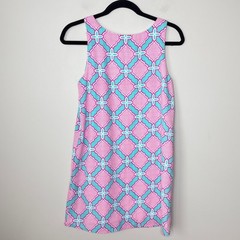 Newbury Custom Size Small Bright Tank Dress Lilly Pulitzer Like Pink Aqua Beach