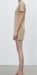 NWT ZARA Basic Soft Dress Light Camel Size Large