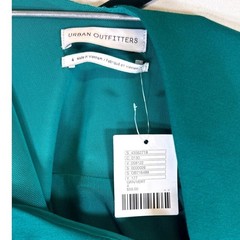 Urban Outfitters Green Fit Flare Dress V Neck Cap Sleeve Size 4