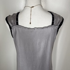 SALVAGE Vintage Silk Mini Dress Women’s Sz M Grunge Punk Y2K Whimsigoth Babydoll