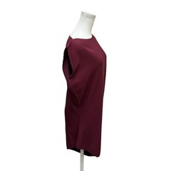 ISSEY MIYAKE Twisted Pleats Dress Maroon Size 3 Authenticated Authentic