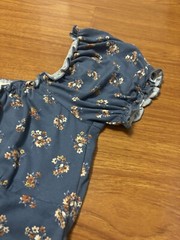 New! Pie In The Sky Junior Dress Bluer Gray Floral Size Medium