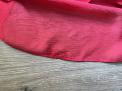 Opening Ceremony Blaze Red Silk Ruffle Dress V Neck- Size 6